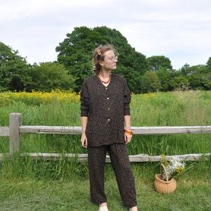 Two Piece Patterned Suit